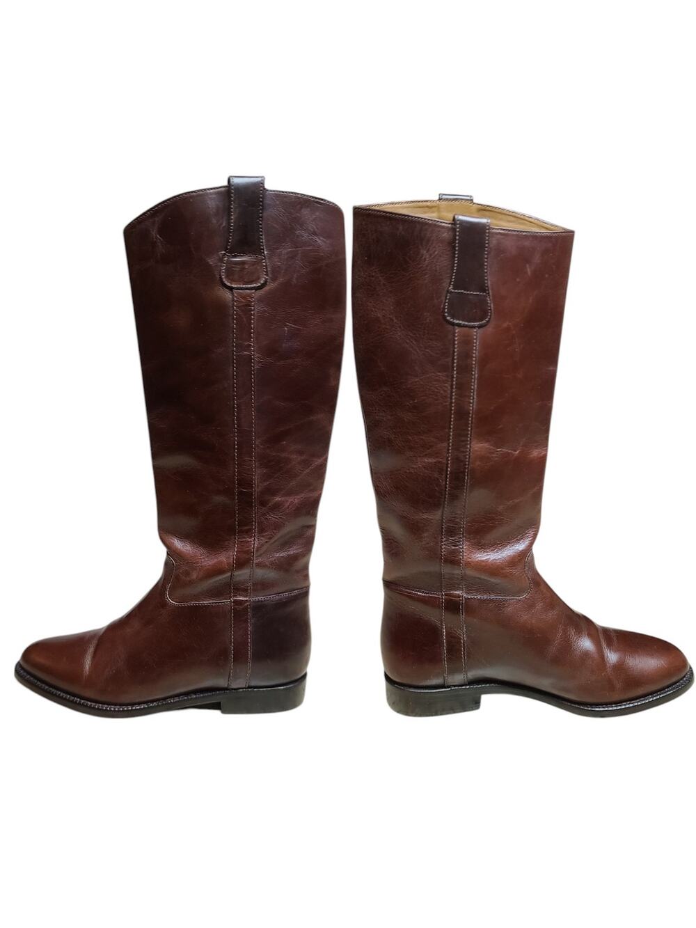 Cole Haan Country Brown Leather Tall Pull On Boots 6 1/2 B